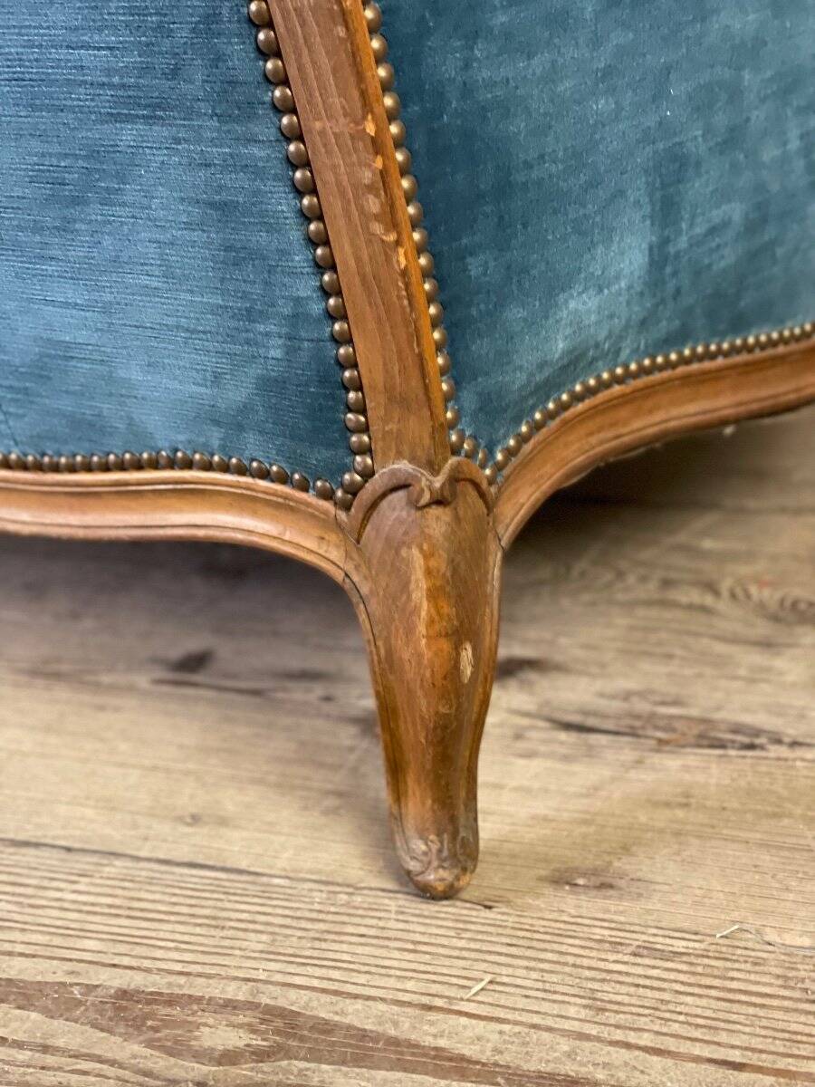 Louis XV style carved wooden bench, around 1900