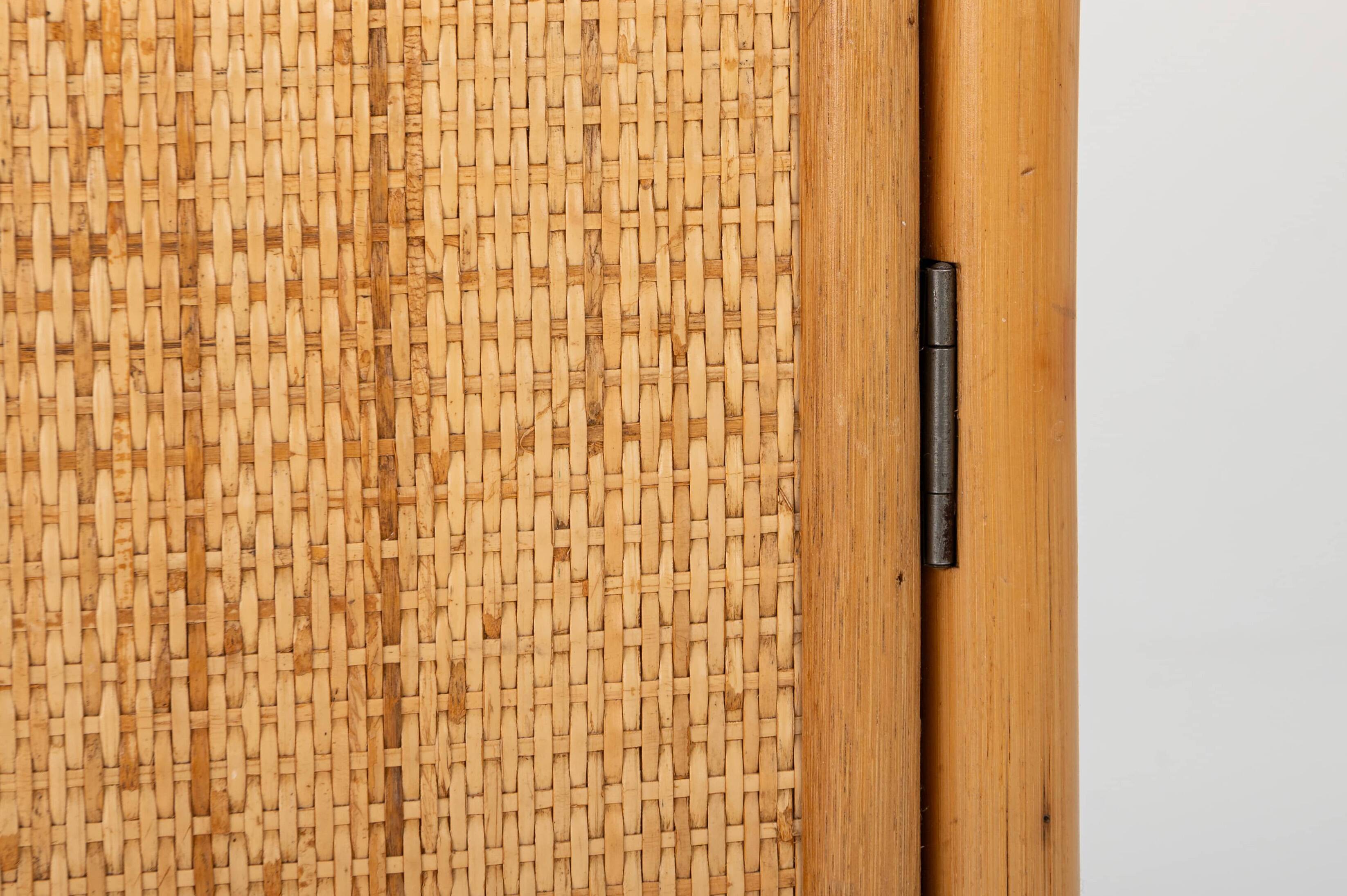 Bamboo cabinet sideboard