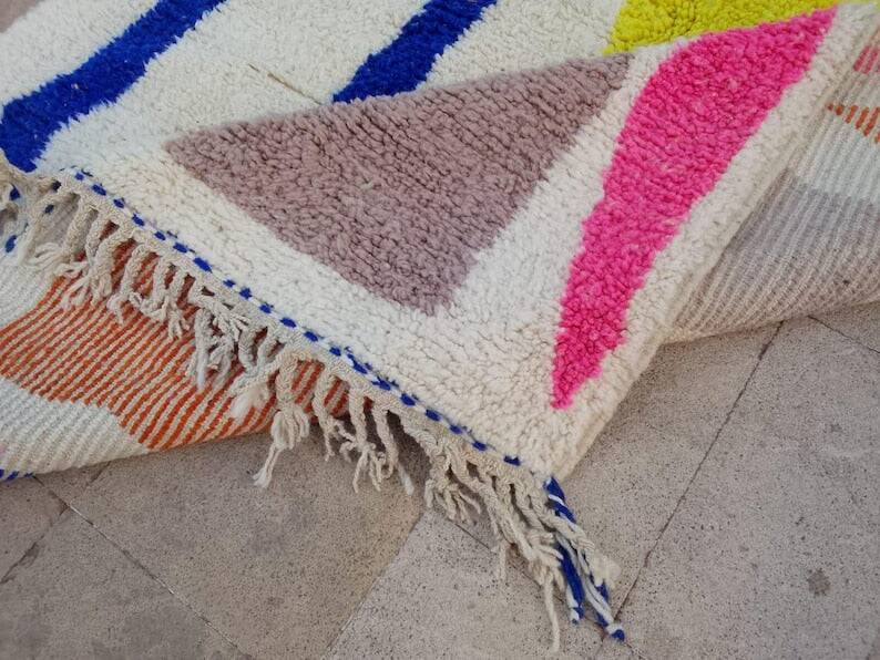 Tapis marocain en laine fait main