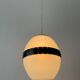 Plexiglass ceiling light in the shape of an egg, 1960s, Italy