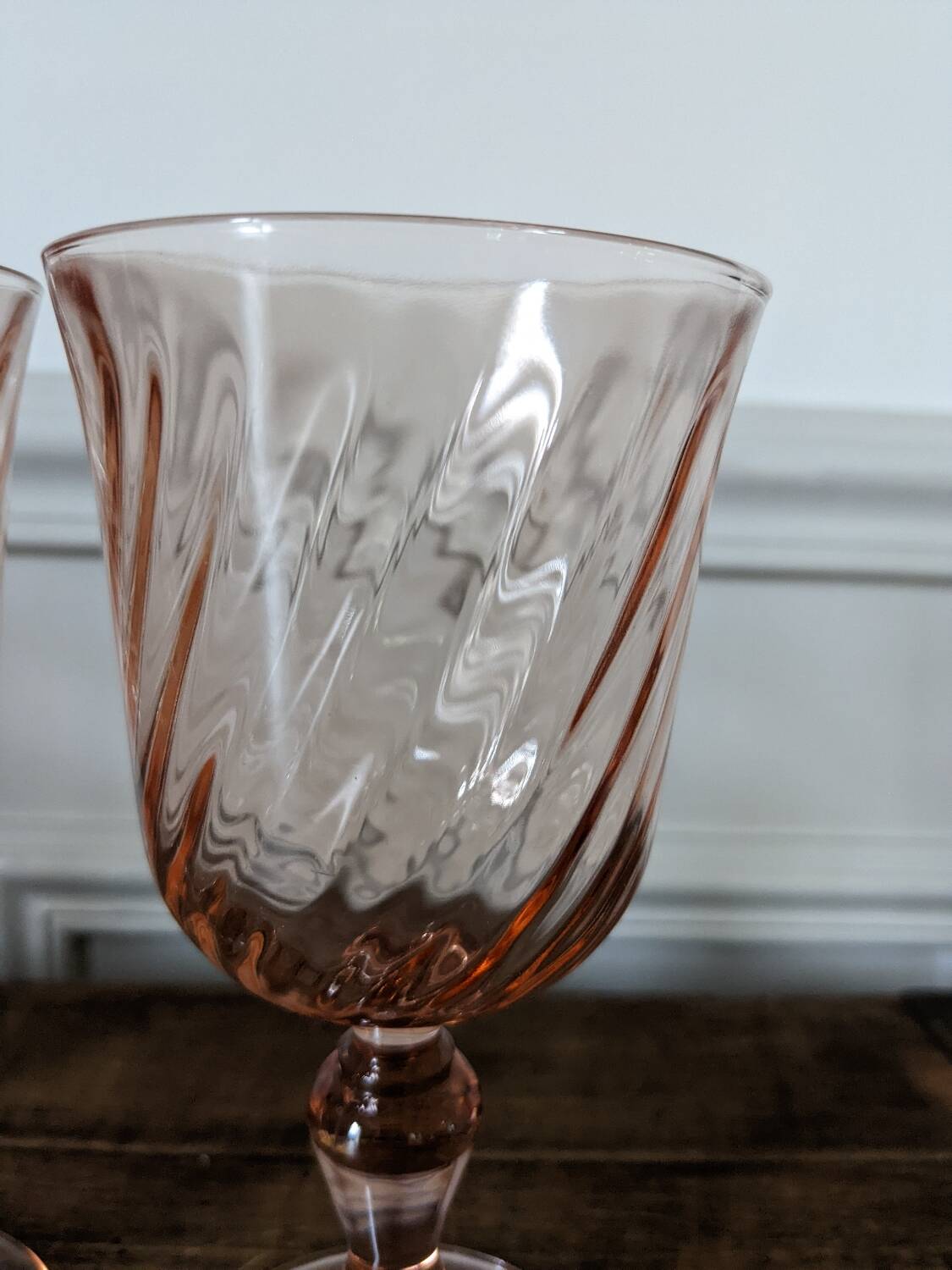 4 large Rosaline glasses