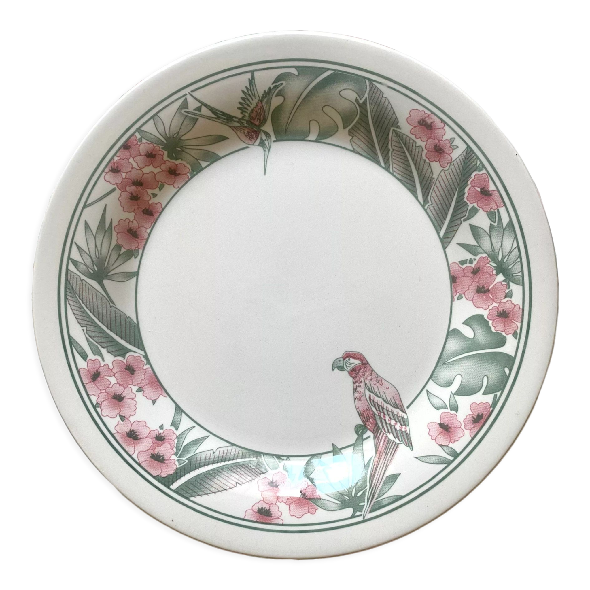 Parrot Tableware Staffordshire England Dessert Plates 1980s