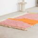 Traditional Berber rug with colourful patterns, size 1.5/2.5 m.