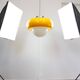 Large Space Age Model Best Pendant from Guzzini in Yellow, 1970s