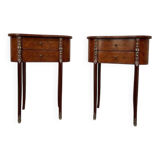 Pair of Louis XV style bedside tables - Transition