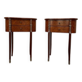 Pair of Louis XV style bedside tables - Transition