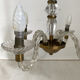 50's vintage glass and brass suspension