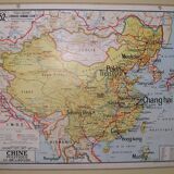 Vidal Lablache school card n°52 bis "Political China" at Armand Colin