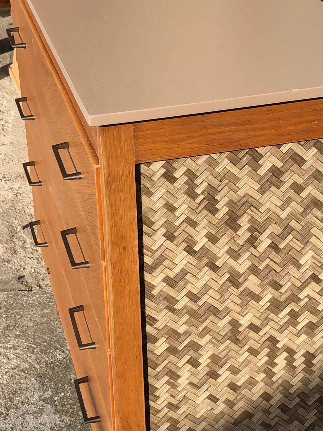 Revamped vintage chest of drawers