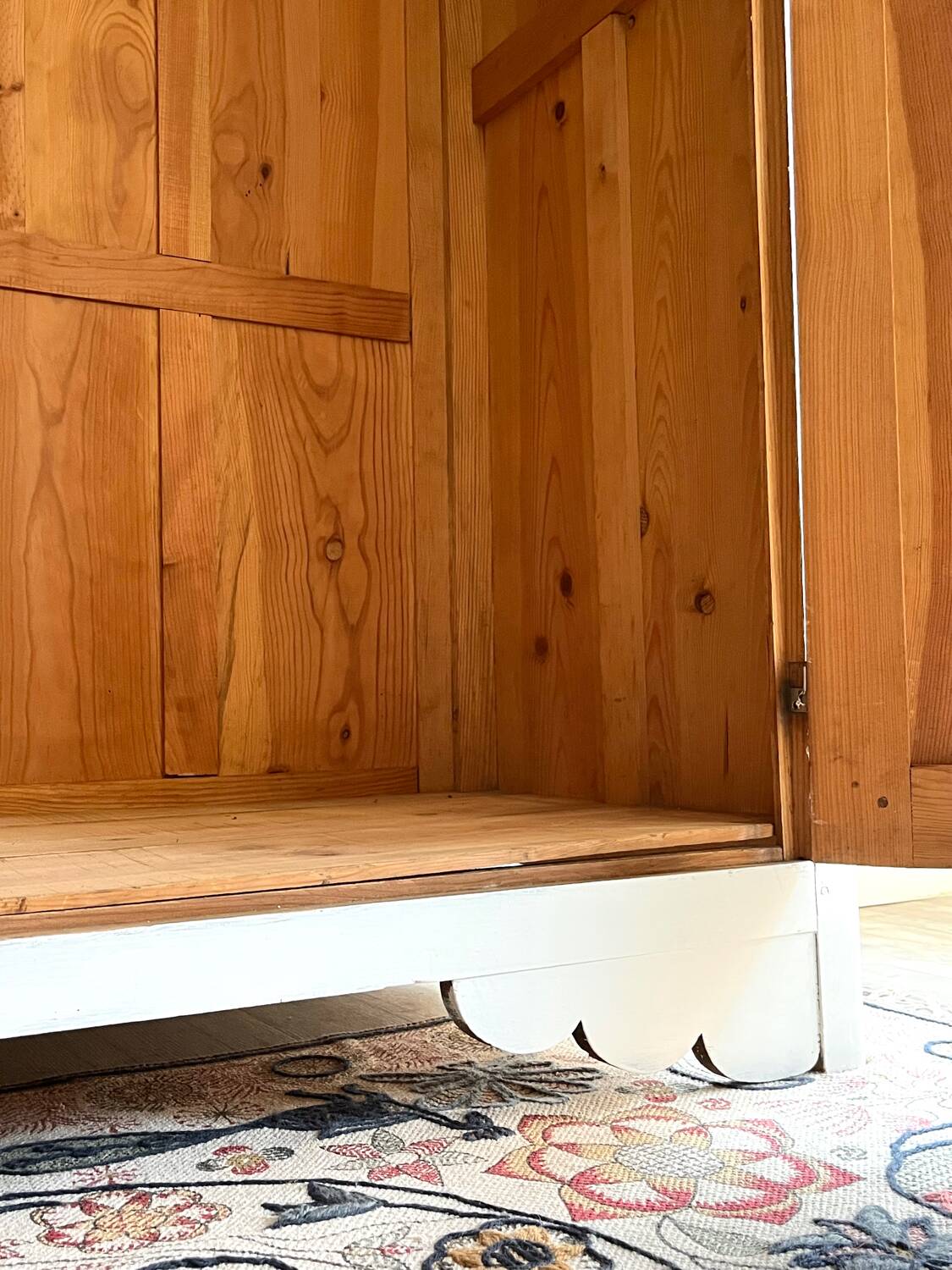 Parisian wardrobe made of solid wood