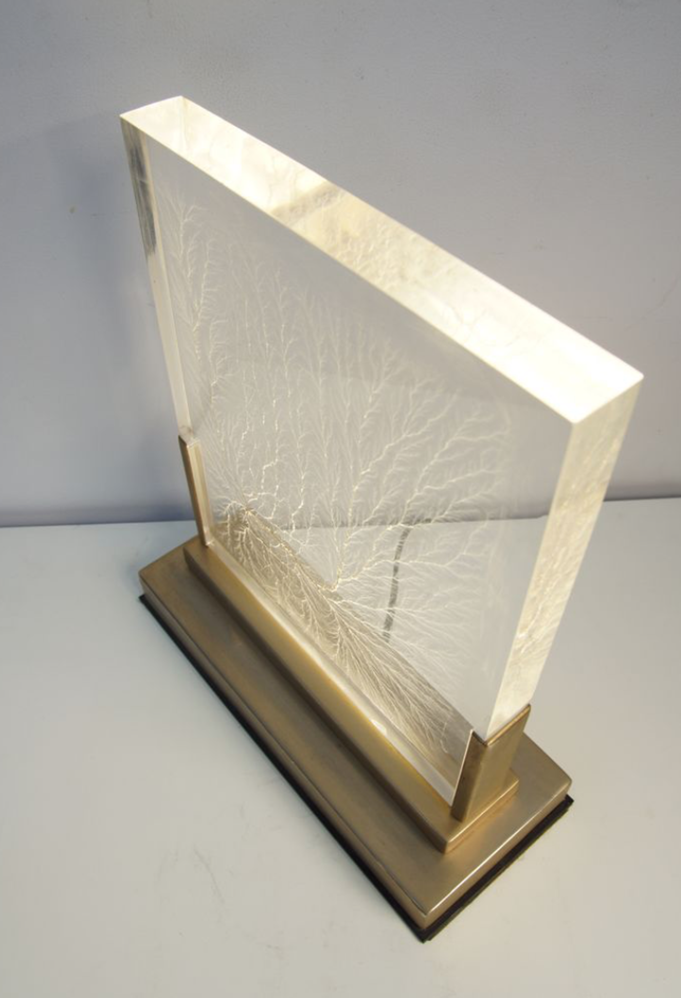 Lampe de bureau doré de Maison Jansen 1970