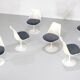 Set of "Tulip" chairs designed by Eero Saarinen for Knoll International.