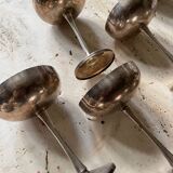 8 silver plated ice cream cups, Italy