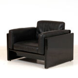 Leather armchair by Dino Gavina for Simon studio 1970's