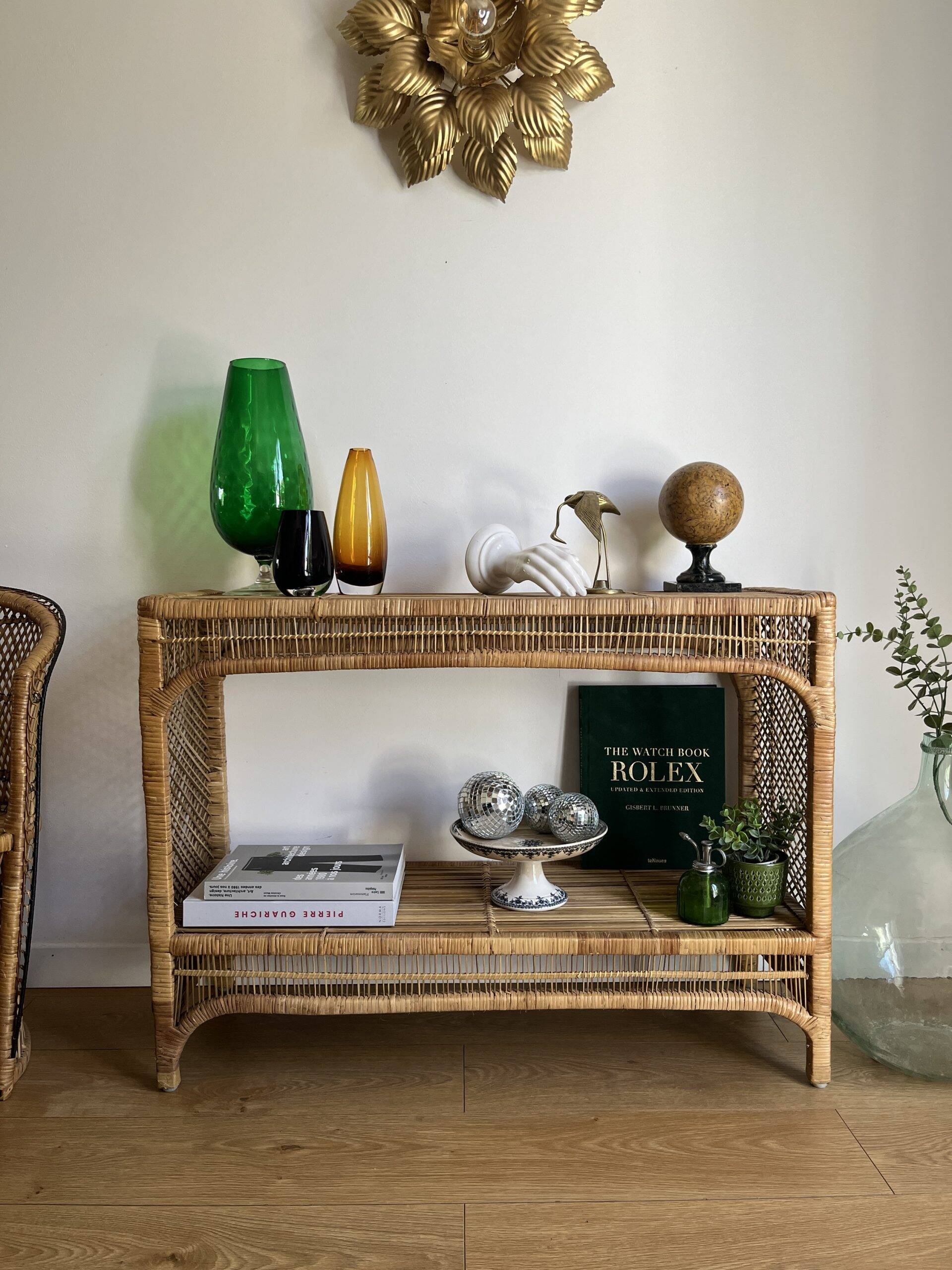 Buri console in the emmanuelle armchair style