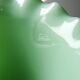 Large antique jade green opaline crystal vase, circa 1900-1930.
