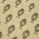 1950s hand-knotted unique turkish beige rug 88 cm x 215 cm