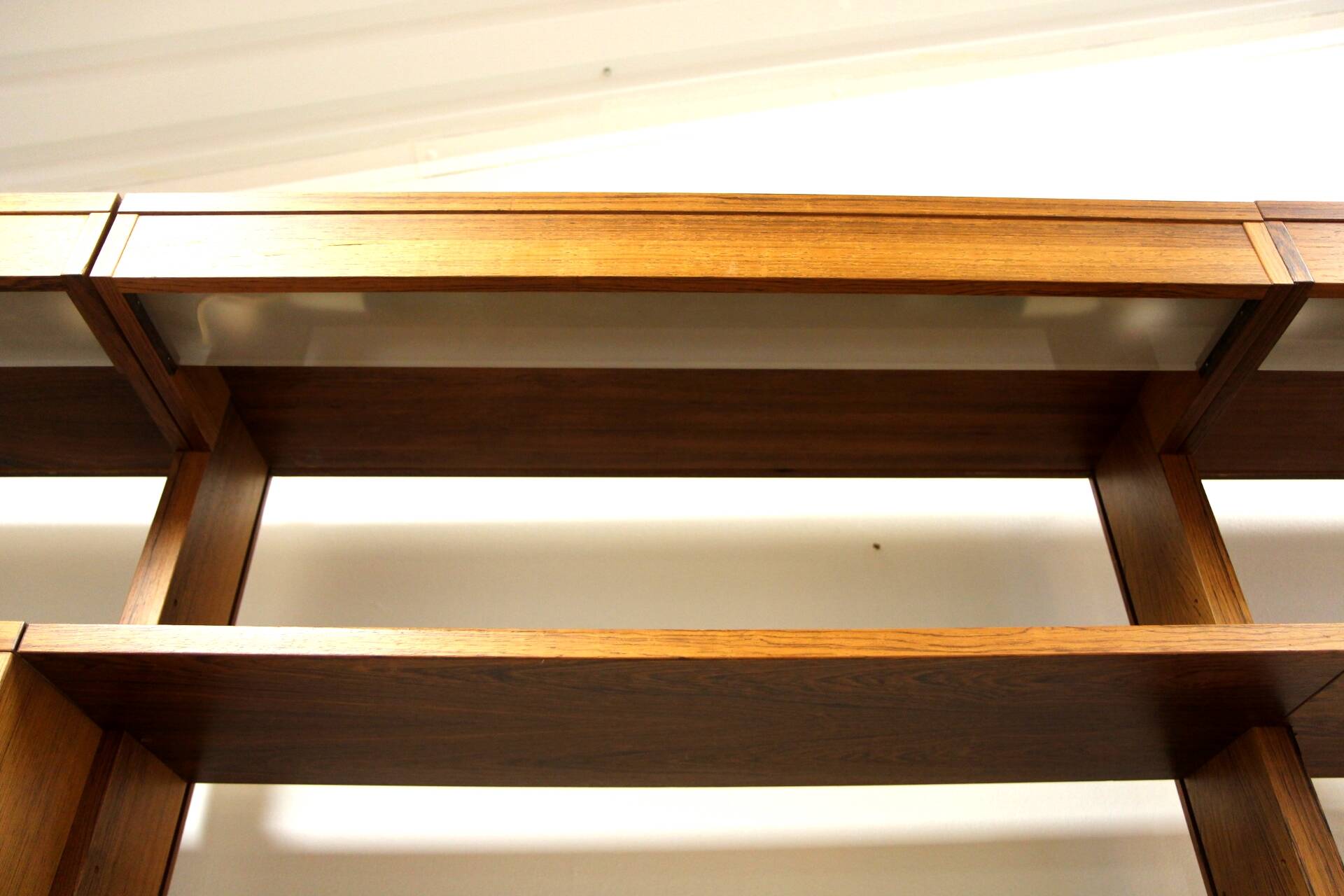 Scandinavian "triple" bookcase in rosewood, Sweden, 1960