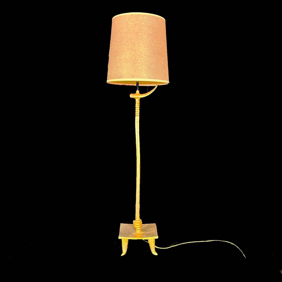 Pierre Casenove for Fondica - High Table Lamp in Gilded Bronze - 1980s
