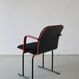 Black and red armchair by Yrjö Kukkapuro for Avarte, Finland, 1980s