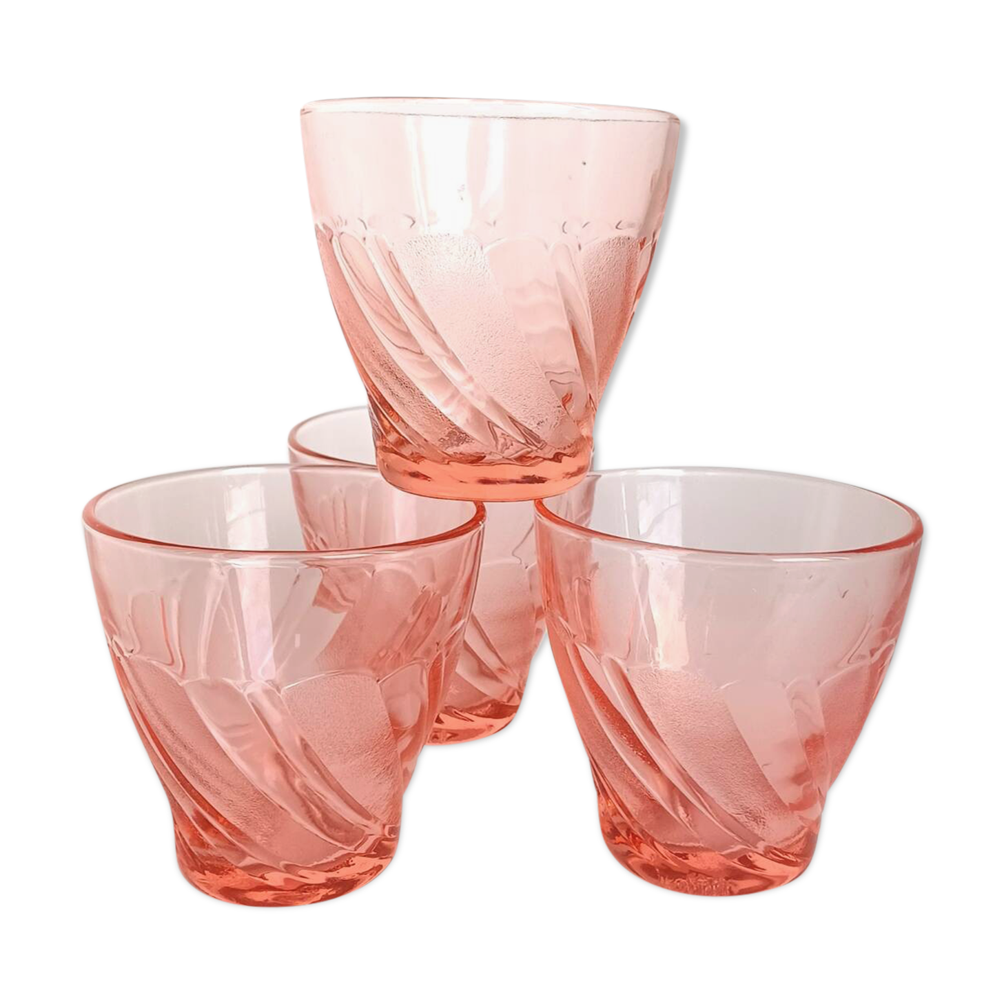 Vereco pink water glasses