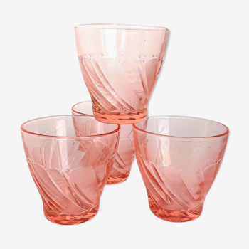 Vereco pink water glasses