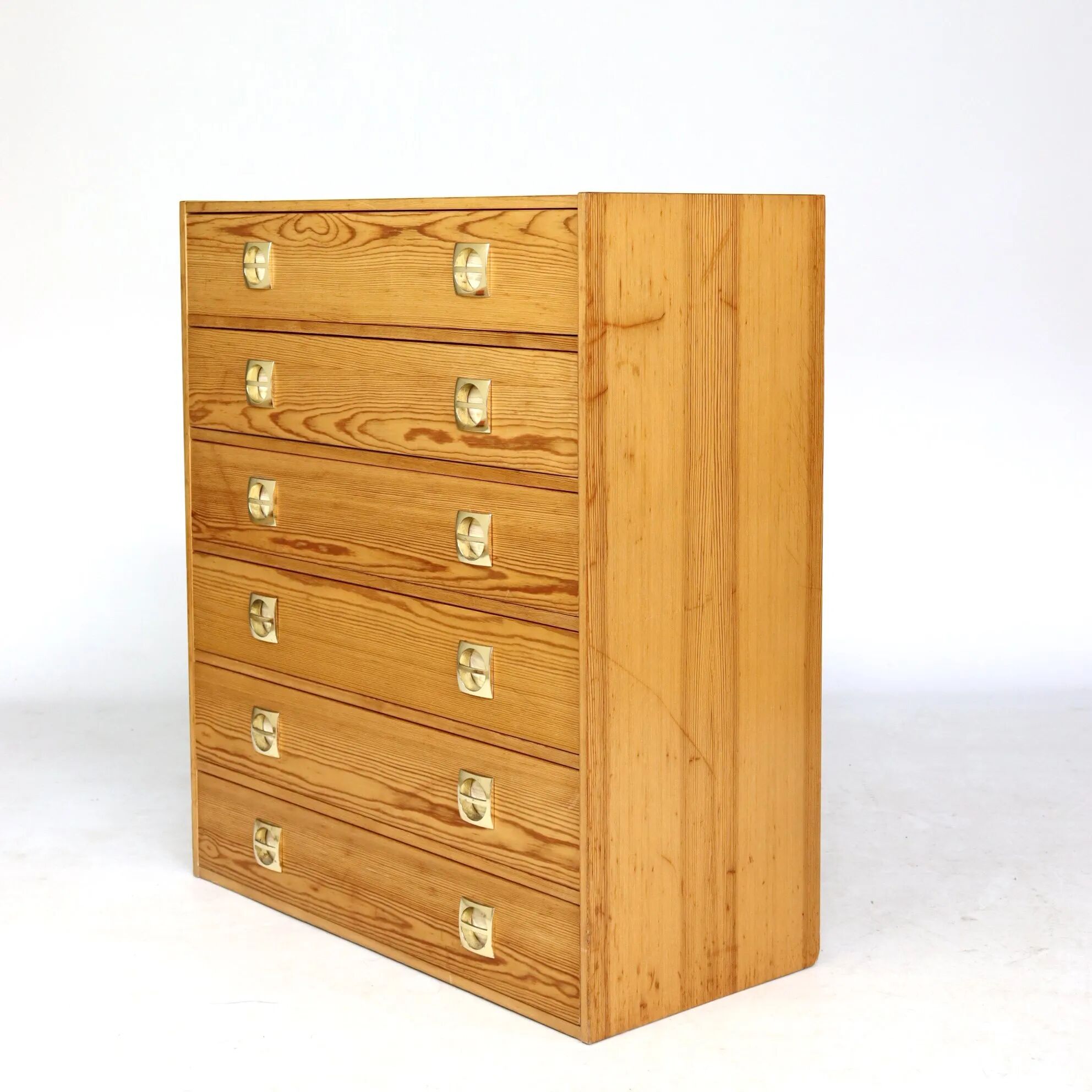 70s six-drawer chest of drawers