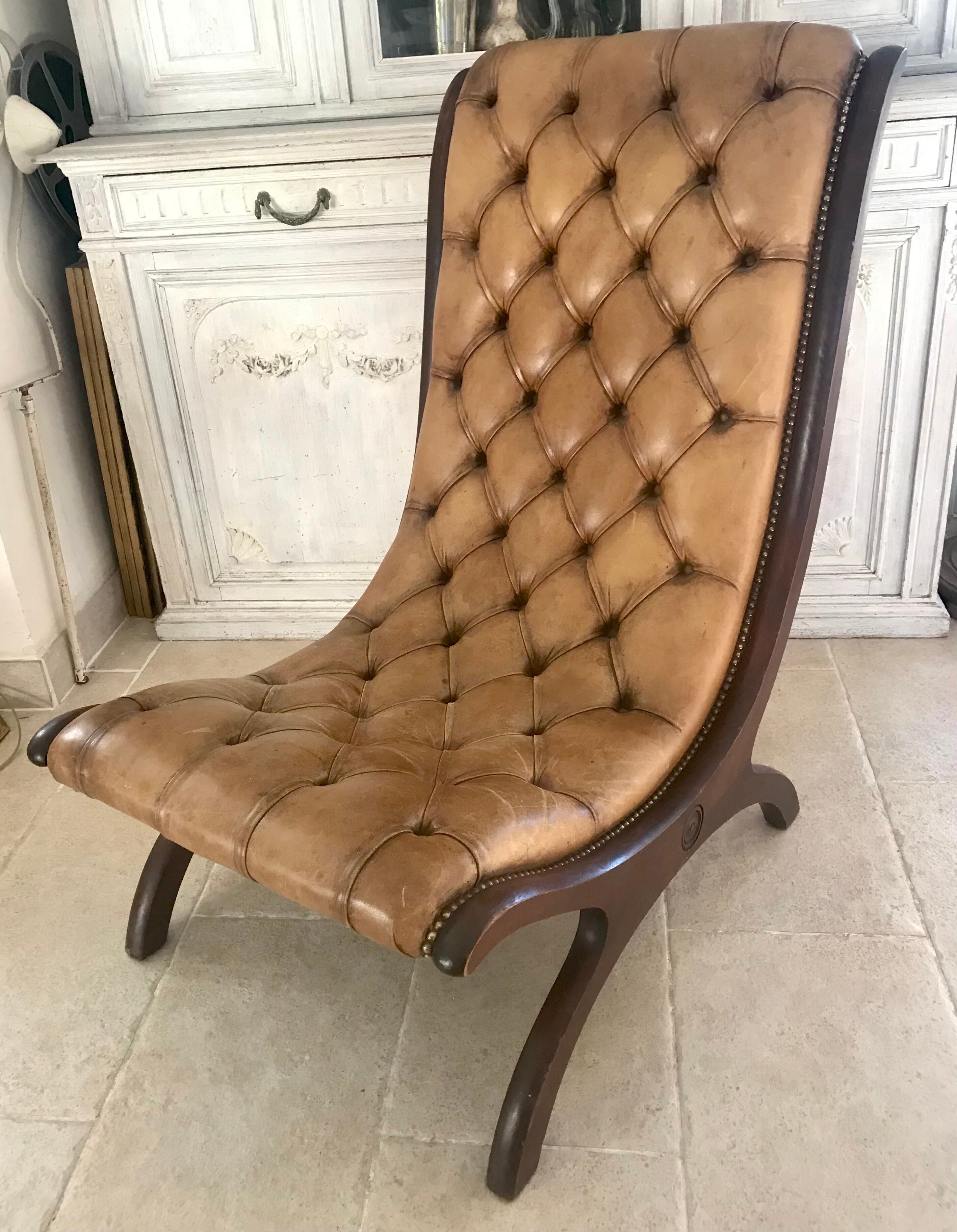 Chesterfield leather chair