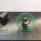 Hanging old design green metal cerclage vintage 70s