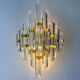 Paire d'appliques Venini, verre taillé de Murano, vers 1970, Italie