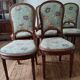 Set of 7 antique upholstered chairs