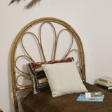 Vintage rattan headboard