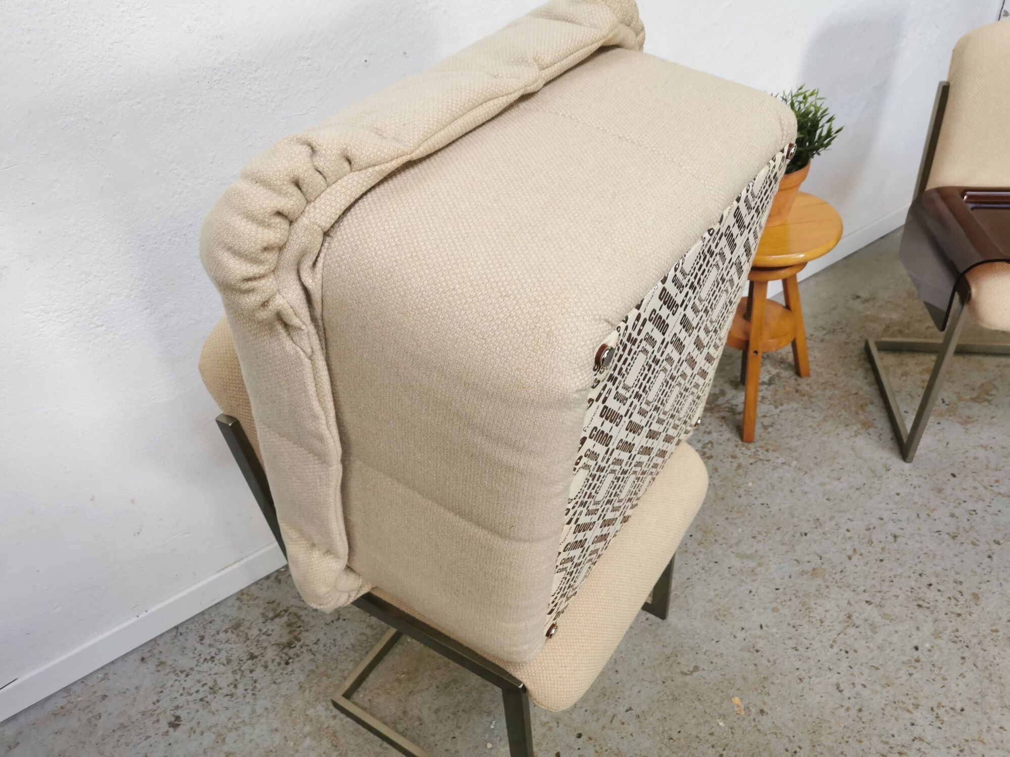 Pouf Gao by Jean Paul Laloy for Cinna vintage design 1970