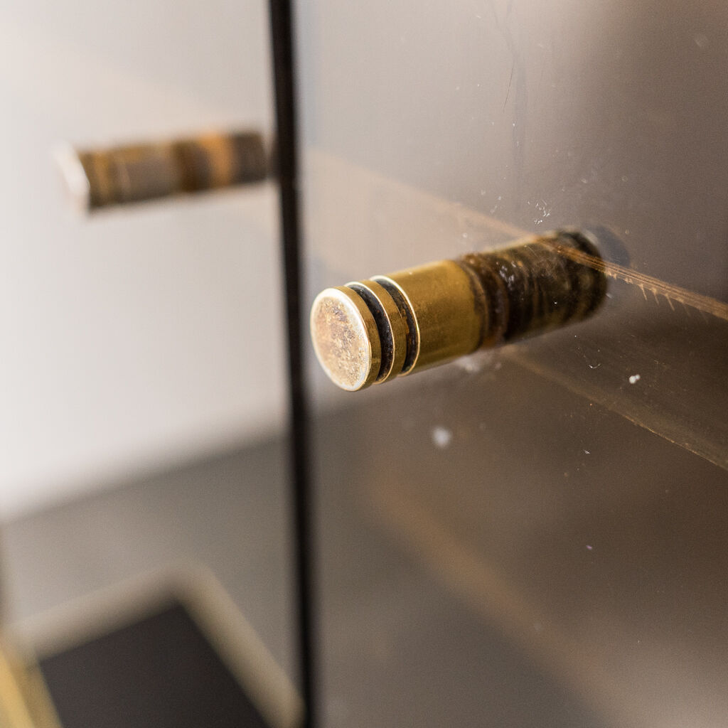 Wooden cabinet cabinet showcase 80s