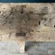 Old workbench with inclined legs