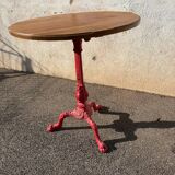 19th century cast iron bistro pedestal table