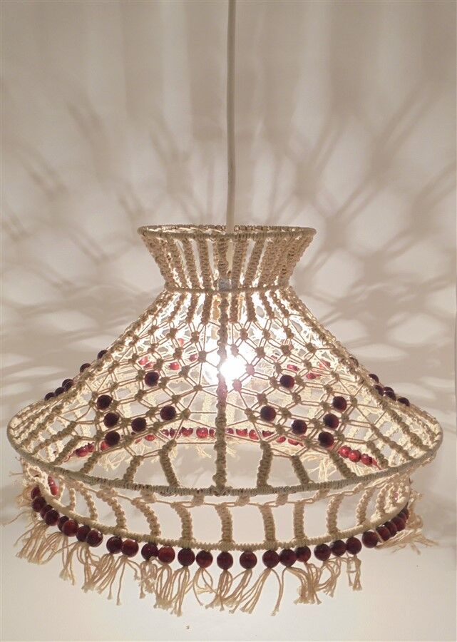 Suspension en macramé