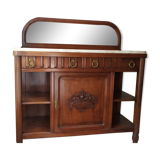 Console serves Louis XVI with marble and mirror