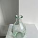 Vintage ovoid glass vase 70cl "Registered model" H:23cm