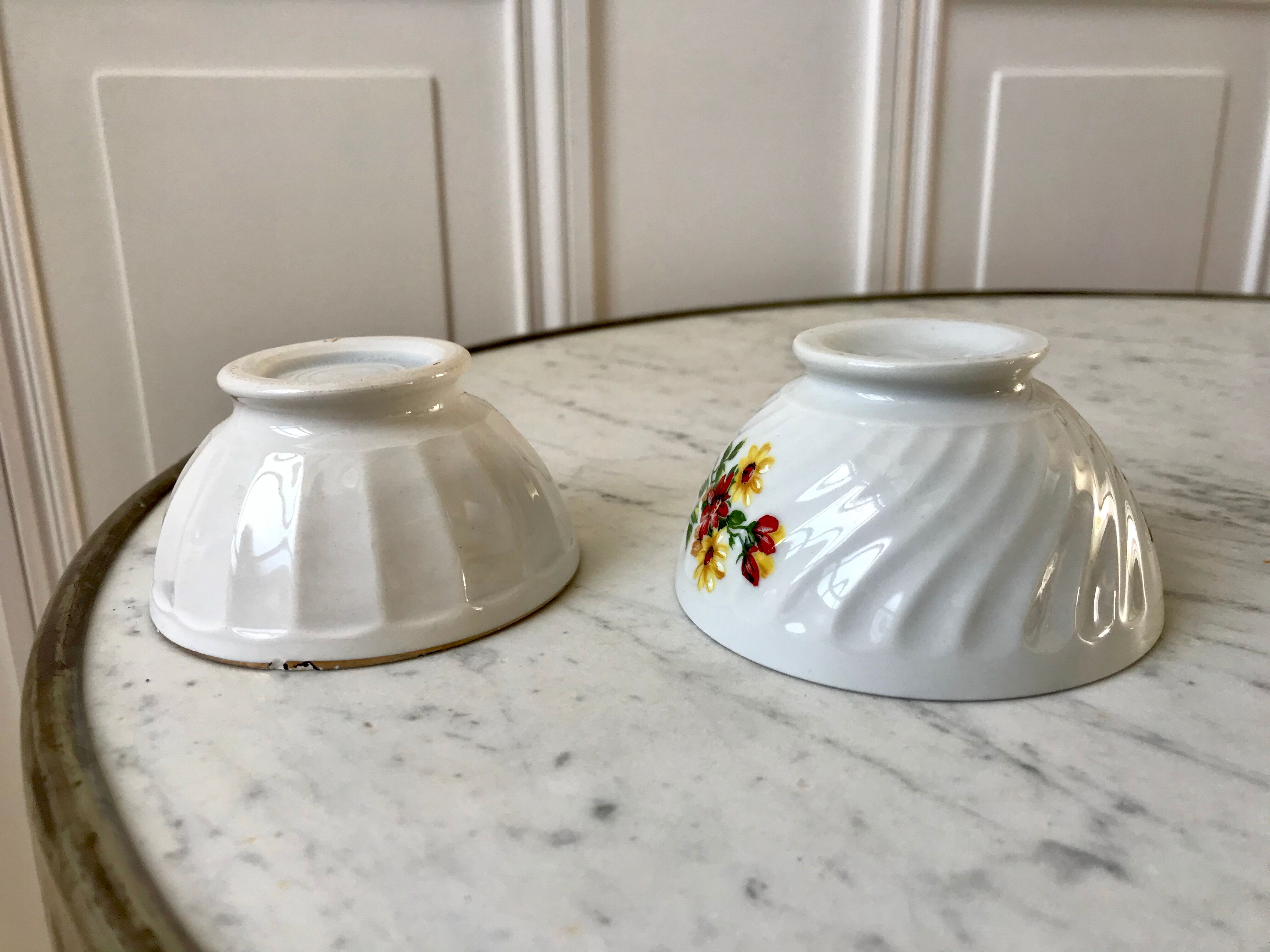 Duo de bols vintage digoin années 60