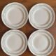 Set of 4 flat plates Longwy model Loridan – Antique earthenware from the late 19th to early 20th century.