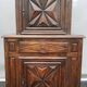 Louis XIII style two-piece recessed high wardrobe