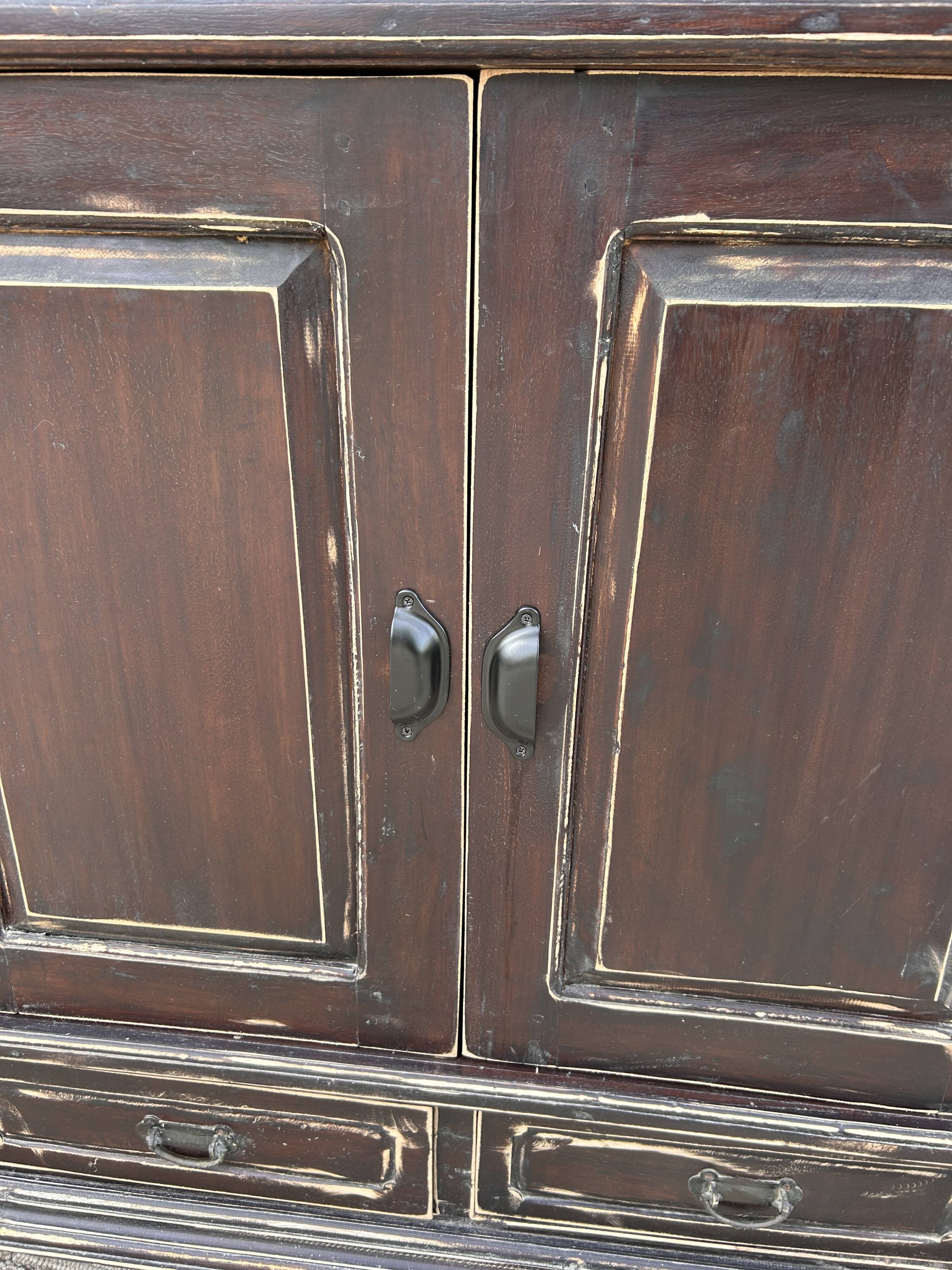 Meuble métier massif ébèné