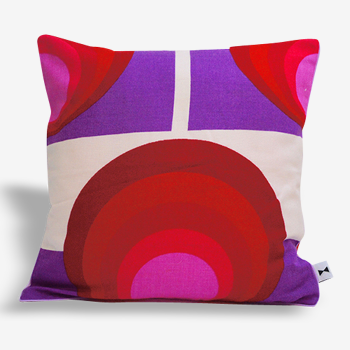 Geometric vintage 70's cushion