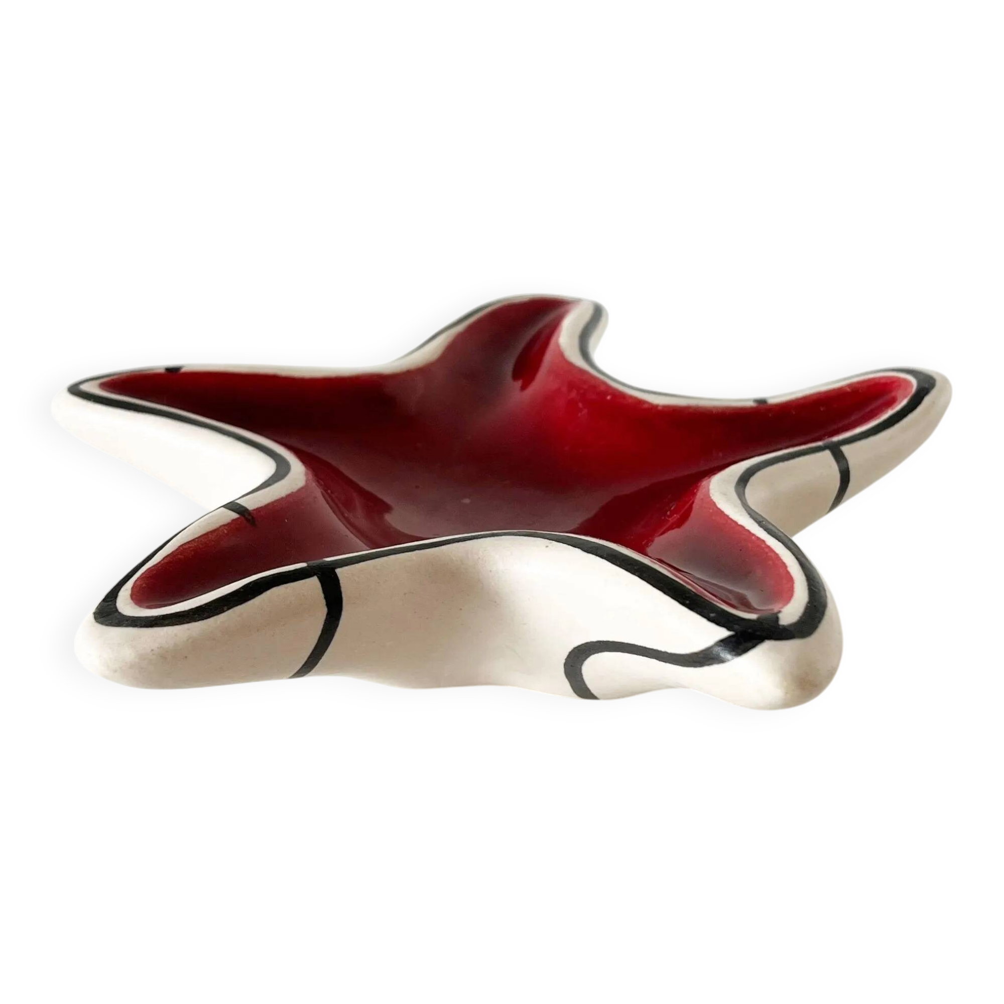 Starfish ceramic catchall 1950
