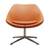 Allermuir open seat in orange leather