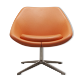 Allermuir open seat in orange leather