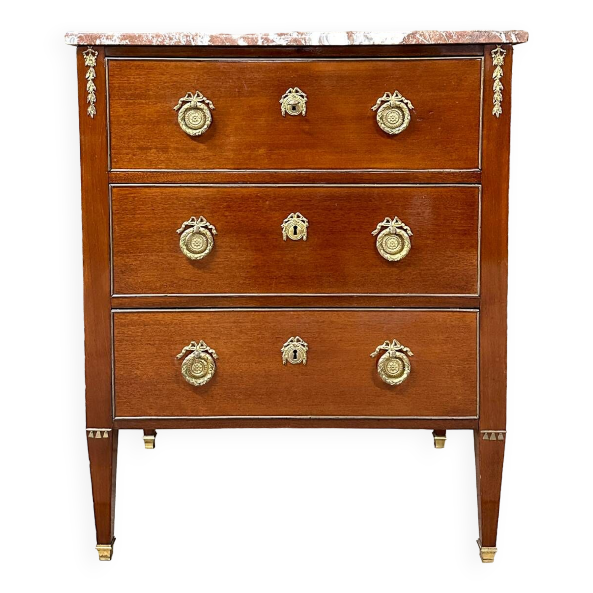 Small Louis XVI Style Mahogany Commode. Napoleon III period