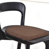 Burnt wood counter stools
