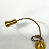 Vintage Italian adjustable brass table lamp from 60s
